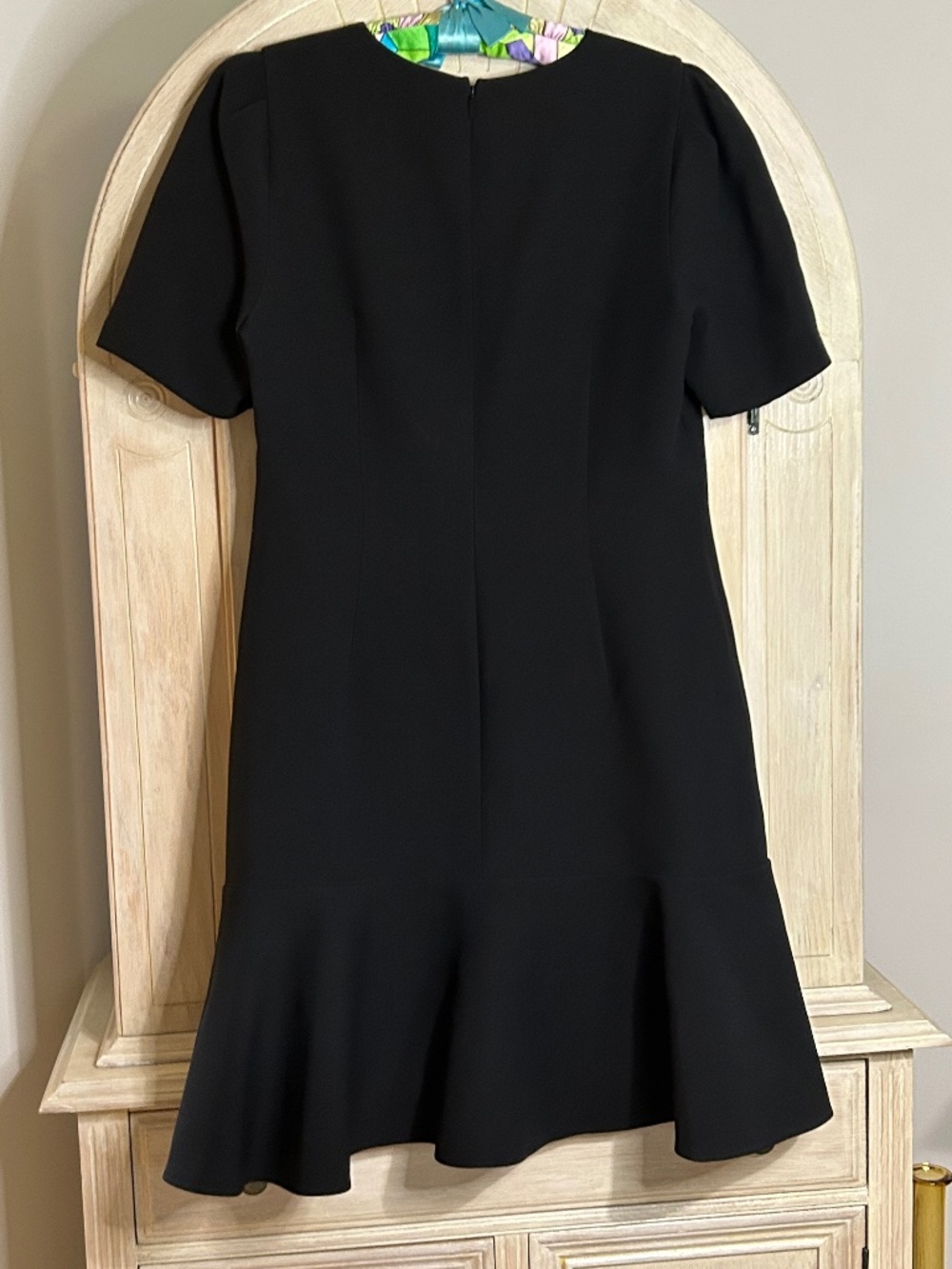 Lafayette 148 New York WOOL-SILK CREPE SHORT SLEEVE DRESS,Size 10 - Picture 16 of 16